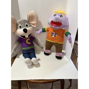 Chuck E Cheese And Mr Munch Jumbo Sized Plushes